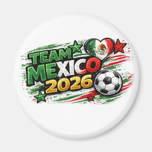 Aimant ÉQUIPE MEXIQUE 2026 Fierté mexicaine de football