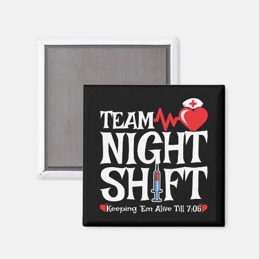 Aimant Équipe Night Shift - Night Shift Nurft (Recto/Verso)