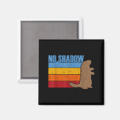 Aimant Équipe No Shadow Groundhog - Groundhog Rétro Vinta (Recto/Verso)