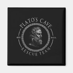 Aimant Équipe Platos Cave Secourt Platon grec antique Phi