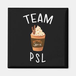 Aimant Équipe PSL Citrouille Spice Latte Lover Fun Fall p