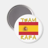 Aimant Équipe Rafa avec drapeau espagnol (Recto/Verso)