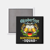 Aimant Équipe Schitzengiggles Bière de Munich Bavaroise (Recto/Verso)
