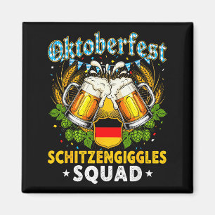 Aimant Équipe Schitzengiggles Bière de Munich Bavaroise