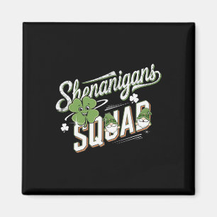 Aimant Équipe Shenanigans Gnome Mignon Shamrock Irlandais