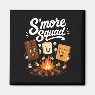 Aimant Équipe S'mores drôle de feu de camp de marshmallow