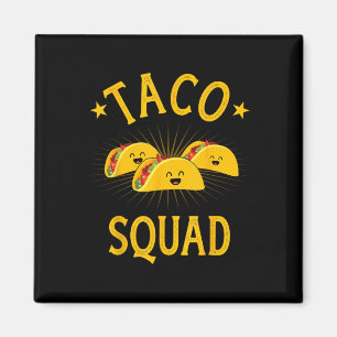 Aimant Équipe Taco Drôle Pour Taco Mardi Crew Et Cinco D