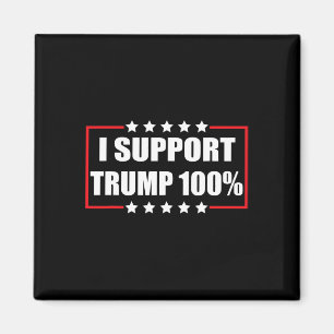 Aimant Équipe Trump Pro Trump Patriotic I Support Trump 1