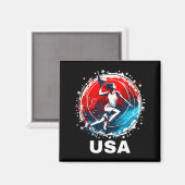 Aimant Équipe Usa de baseball Usa (Recto/Verso)