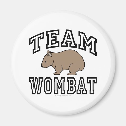 Aimant Équipe Wombat (Devant)