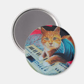 Aimant Équipement de peinture de chats de clavier (Recto/Verso)