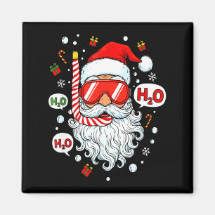 Aimant Équipement de plongée en scaphandre de Noël Drôle
