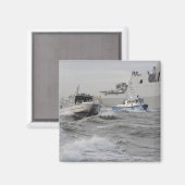 Aimant Équipes de la garde côtière et du service de polic (Recto/Verso)