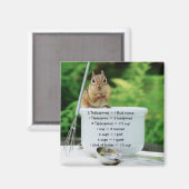 Aimant Equivalents de mesure de petit chef Chipmunk (Recto/Verso)