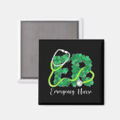 Aimant Er Emergency Nurse Stethoscope St. Patrick's Day S (Recto/Verso)