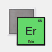 Aimant Éric Nom Chimie Élément Tableau périodique (Recto/Verso)