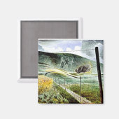 Aimant Eric Ravilious - The Wilmington Giant, fine art (Recto/Verso)
