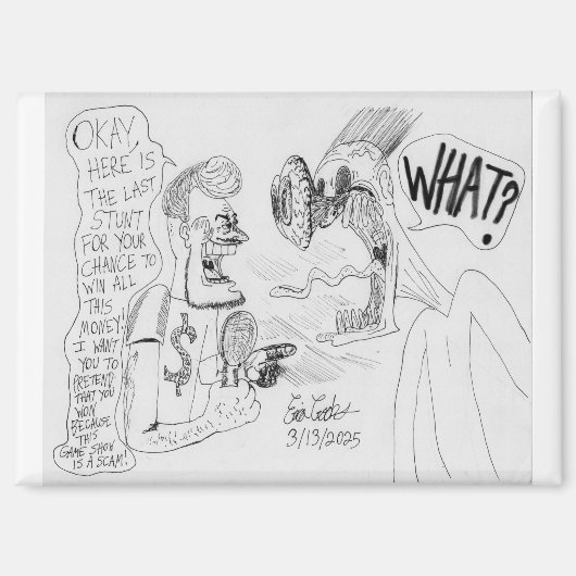 Aimant Erica Crooks Comics : Game Show scam (Recto)