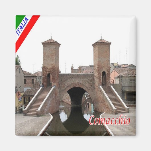 Aimant ERM003 COMACCHIO - Emilia Romagna Italie - Frigo (Devant)