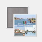 Aimant ERM004 PORTO GARIBALDI, Vue mer, Italie, Réfrigéra (Recto/Verso)