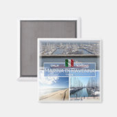 Aimant ERM038 MARINA DI RAVENNA, Italie, Frigo (Recto/Verso)