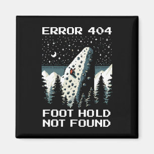 Aimant Erreur 404 – Conception de pixel d'escalade de poi