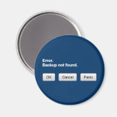 Aimant Erreur. Sauvegarde introuvable. OK- Annuler - Aima (Recto/Verso)