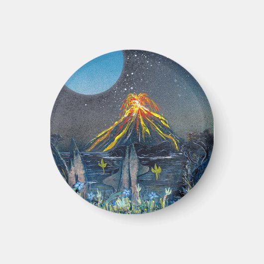 Aimant Éruption volcanique (Devant)