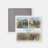 Aimant ES0133 Europe, Espagne, Tolède, Frigo (Recto/Verso)