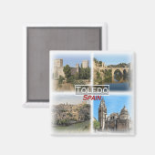 Aimant ES0134 Europe, Espagne, Tolède, Frigo (Recto/Verso)