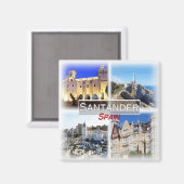 Aimant ES0142 Europe, Espagne, Santander, Frigo (Recto/Verso)