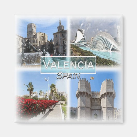 Aimant ES0151 Europe, Espagne, Valence, Fridge (Devant)