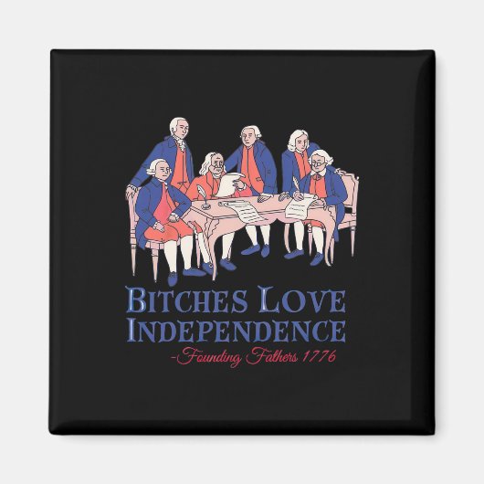 Aimant Es Love Independence Thomas Funny 4 juillet (Devant)