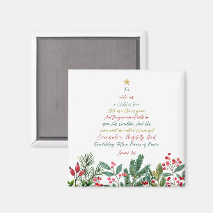 Aimant Ésaïe 9:6 Pour nous un enfant est né Noël