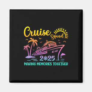 Aimant Escadron de croisière 2025 Famille amis Vacation C