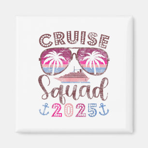 Aimant Escadron de croisière 2025 Famille amis Vacation C