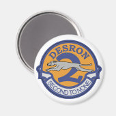 Aimant Escadron de destroyer DESRON - 2 (Recto/Verso)