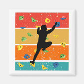 Aimant Escalade de roches vintages (Devant)