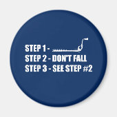 Aimant Escalade des glaces - Ne tombez pas (Devant)