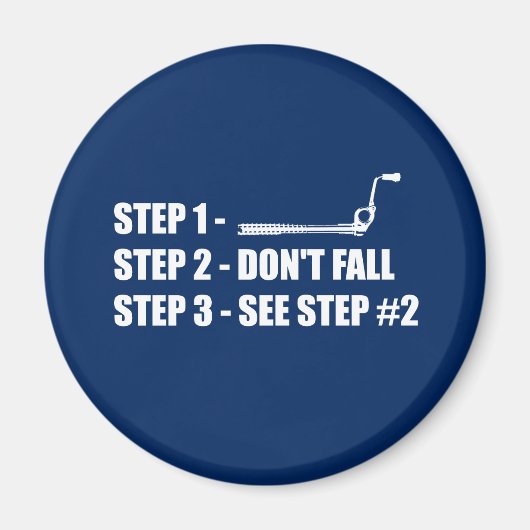 Aimant Escalade des glaces - Ne tombez pas (Devant)