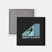 Aimant Escalade - La gravité est un mythe (Recto/Verso)