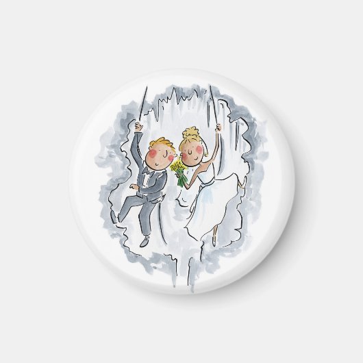 Aimant Escalade Mariage Couple (Devant)
