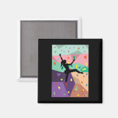 Aimant Escalade murale Indoor Rock Climbers Action Sports (Recto/Verso)