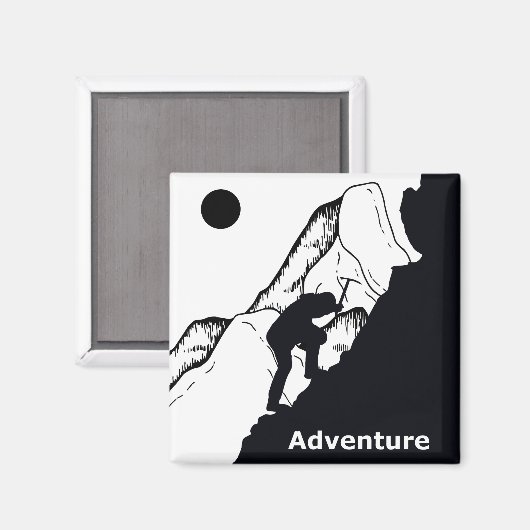 Aimant escalade rocheuse (Recto/Verso)