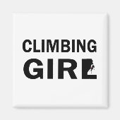 Aimant Escalade rock fille d'escalade (Devant)