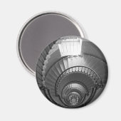 Aimant Escalier phare en spirale B&W (Recto/Verso)