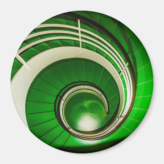 Aimant Escalier vert circulaire (Devant)