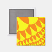 Aimant Escaliers jaunes et oranges (Recto/Verso)