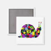 Aimant escargot de mosaïque (Recto/Verso)