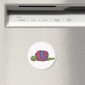 Aimant Escargot rouge et bleu (In Situ (Lave-vaisselle))
